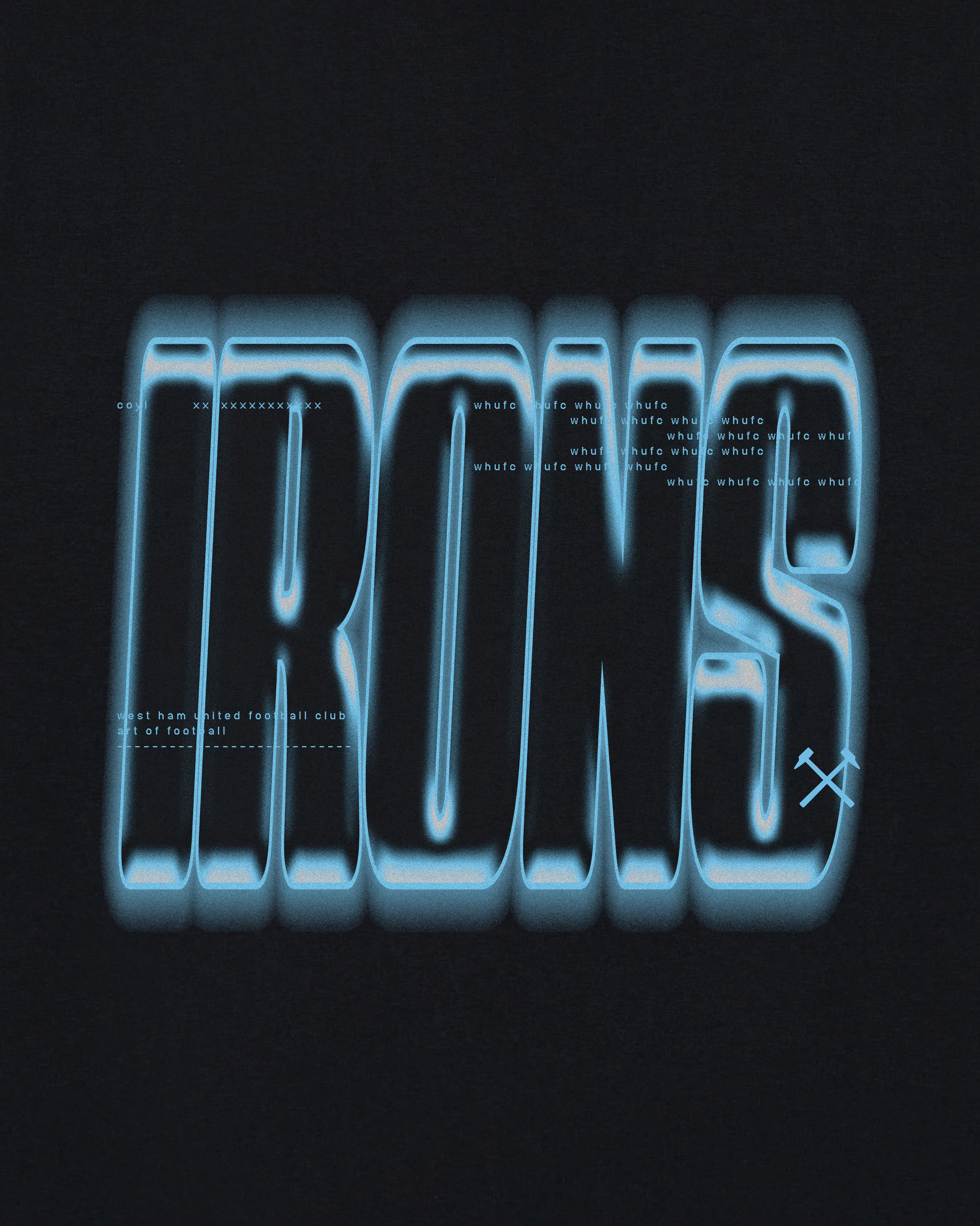 West Ham Chrome Irons Tee - Image 5