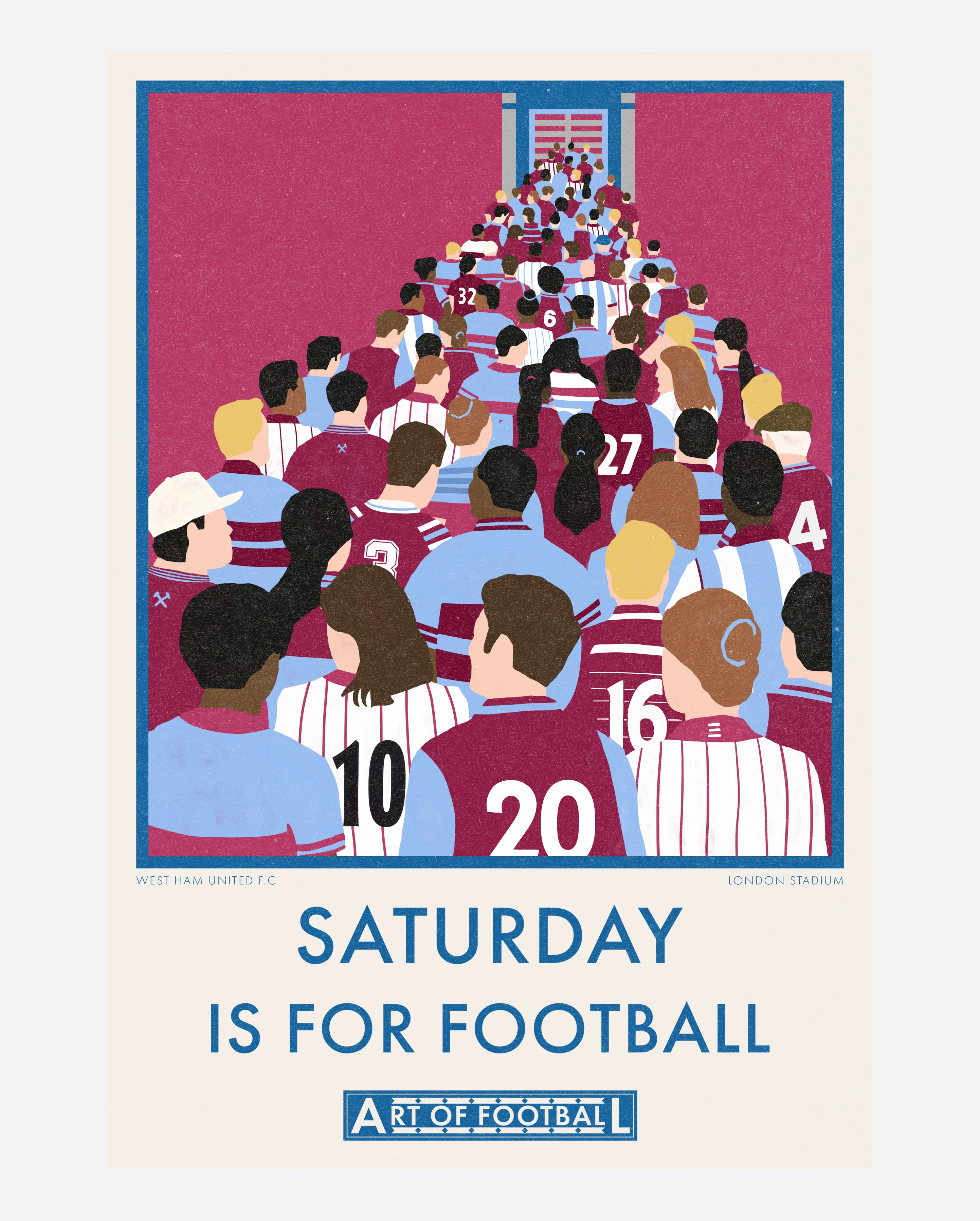 West Ham Saturday Is For Football Print - Image 3