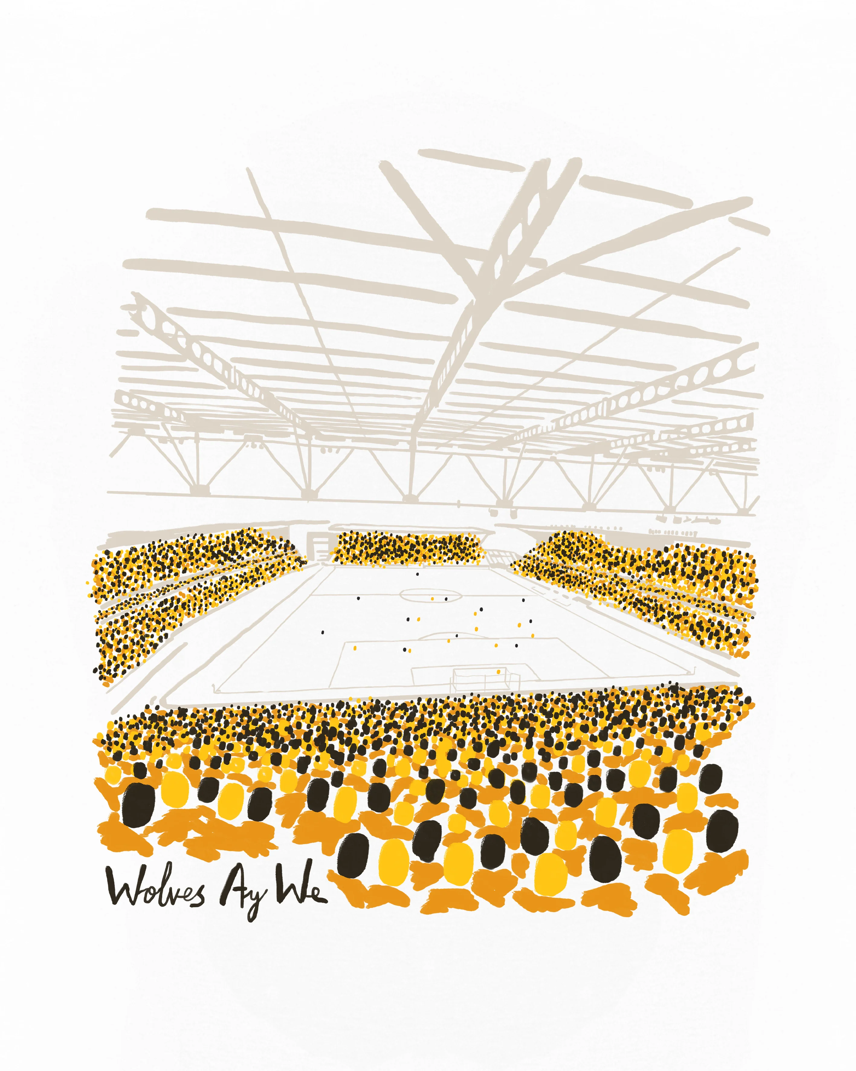 Wolves 12th Man White Tee - Image 3