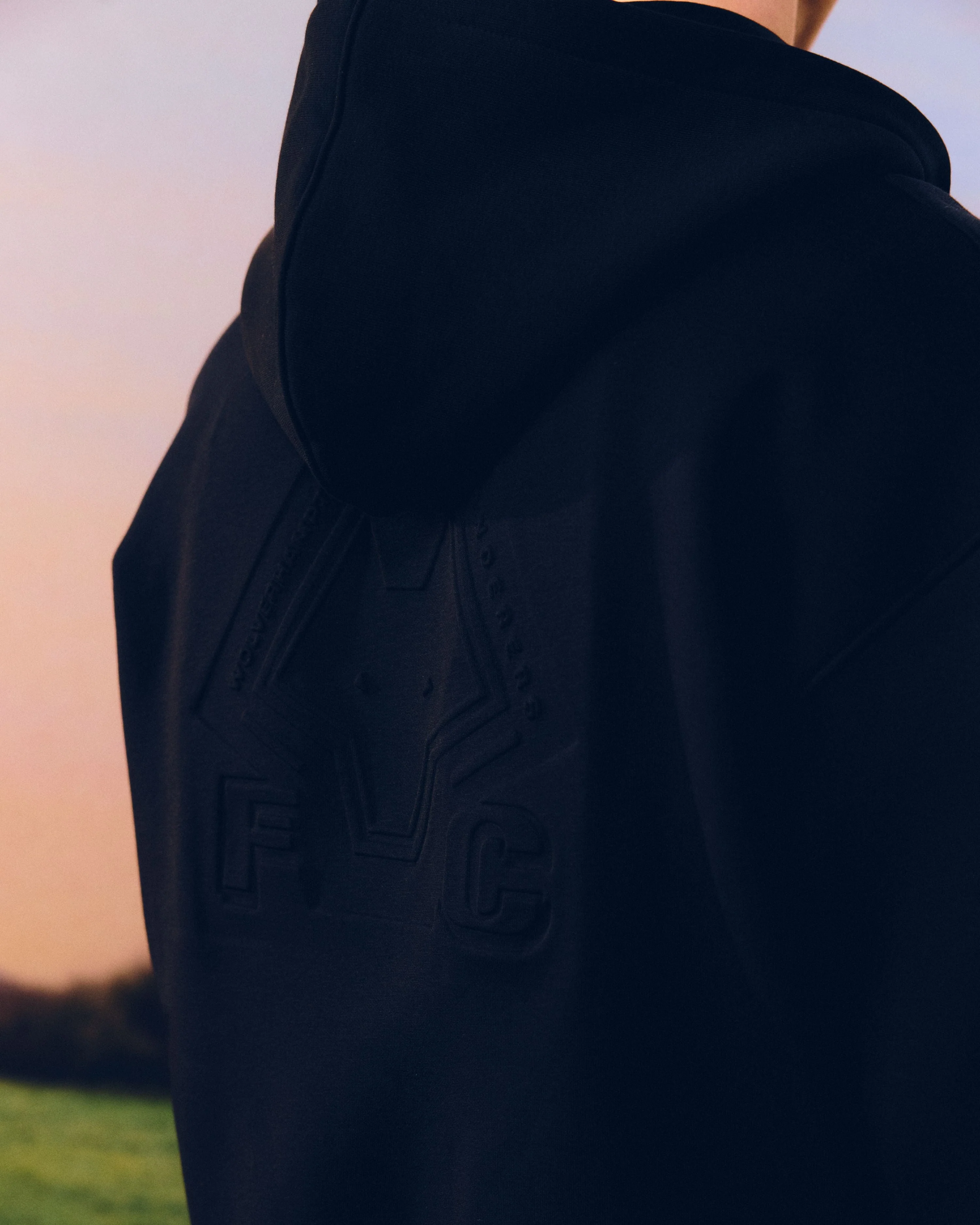 Wolves Debossed Zip Through Hoodie - Image 2