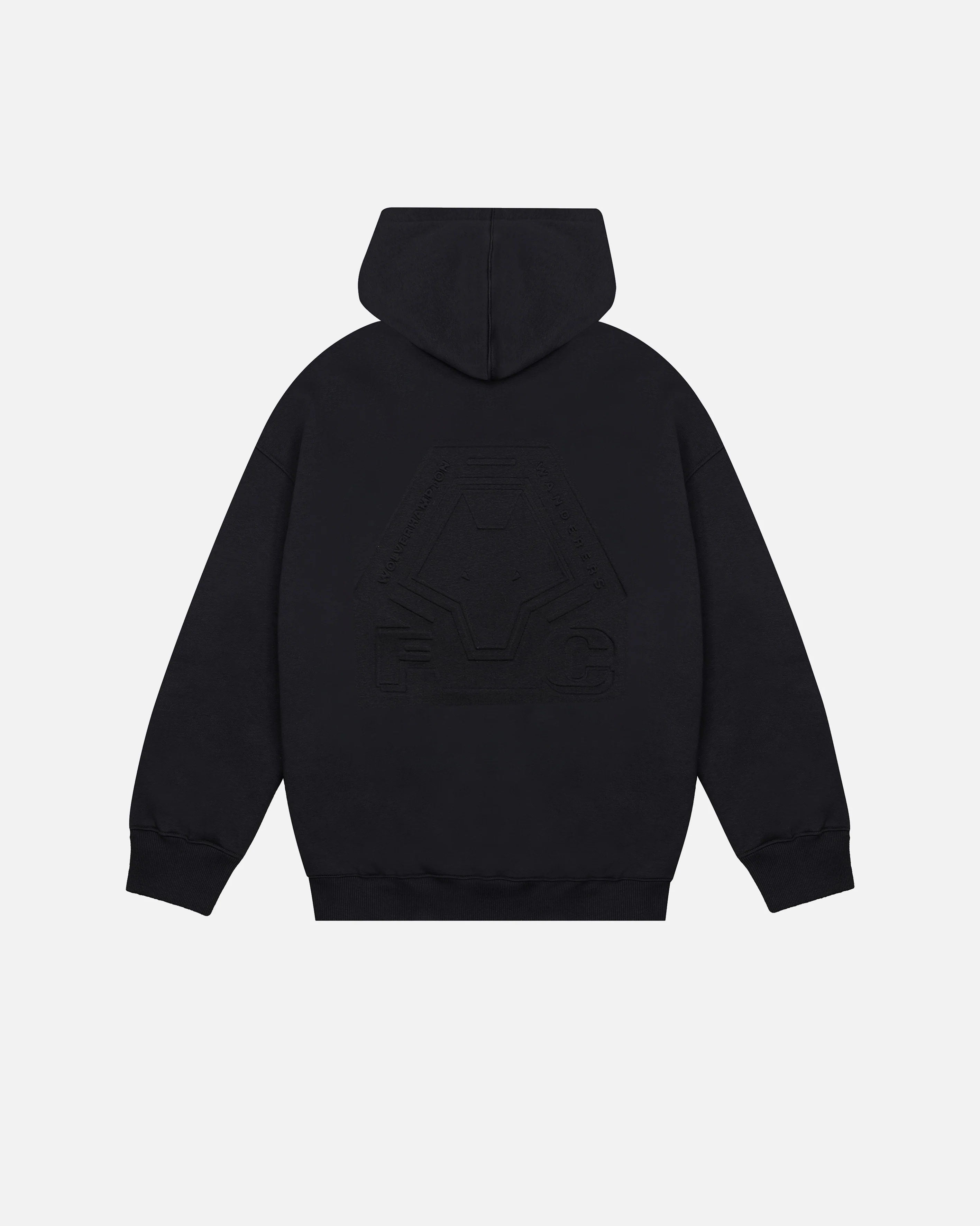 Wolves Debossed Zip Through Hoodie - Image 3